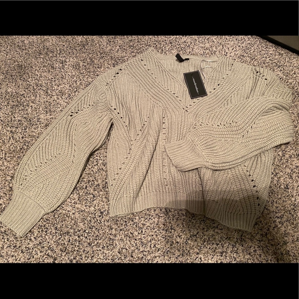 Light green soft sweater
